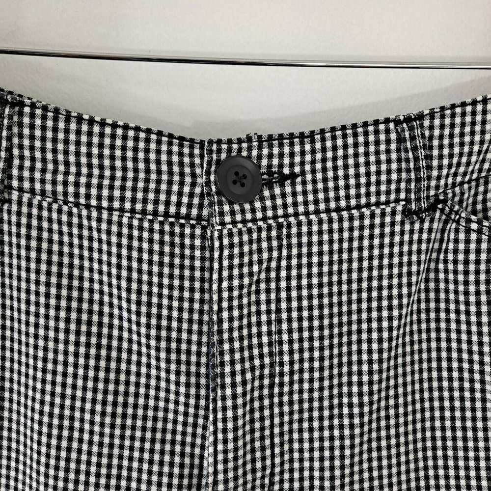 Croft & Barrow Stretch Capris pants Black White women's Size 12 - Picture 3 of 9